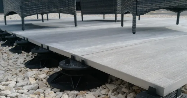 How To Install Outdoor Slab Tiles Using Adjustable Support Pedestals